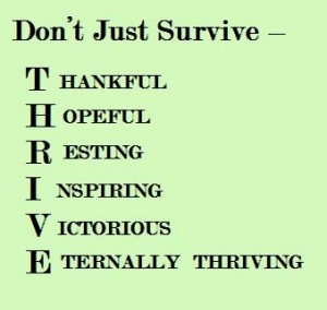 Don’t Just Survive… THRIVE! – Laced With Grace – Christian Devotions